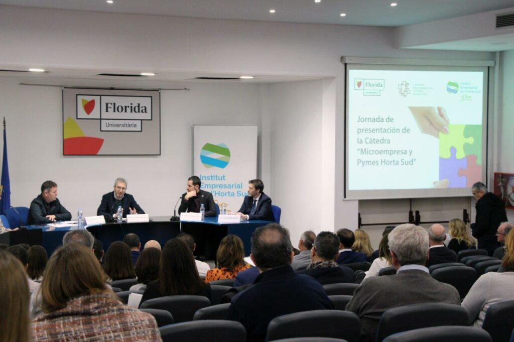 Florida Universitària y el Instituto Empresarial de l’Horta Sud presentan la ‘Cátedra de Microempresas y Pymes Horta Sud’
